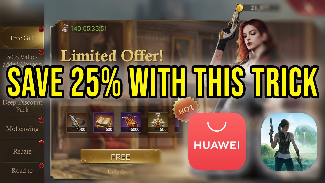 How to Buy Packs in Guns of Glory - Save 25% with Huawei AppGallery