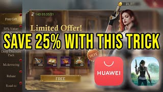 How to Buy Packs in Guns of Glory - Save 25% with Huawei AppGallery screenshot 1