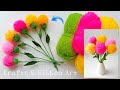 Amazing Craft Ideas with Wool - DIY Home Decor - Super Easy Woolen Flower Making