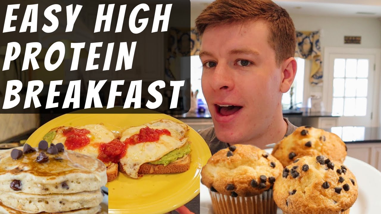3 HIGH PROTEIN BREAKFAST Recipes to Build Muscle | Simple Step by Step