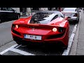 Startup Ferrari F8 Tributo Sound and Acceleration