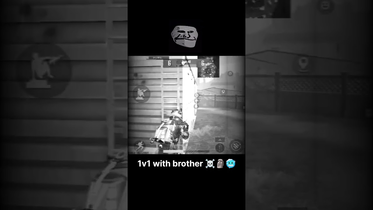 1v1 with brother ☠️🗿🥶