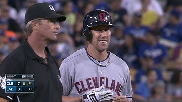 CLE@LAD: Murphy sends RBI double to left field