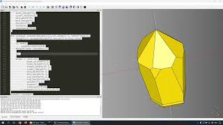 Make Randomized Crystal Terrain using python and cadquery - Session 1