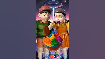 Squid Game AI Korean Snack Popping Candy ASMR #squidgame #squidgame2 #ai #asmr