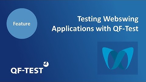Testing Webswing applications with QF-Test