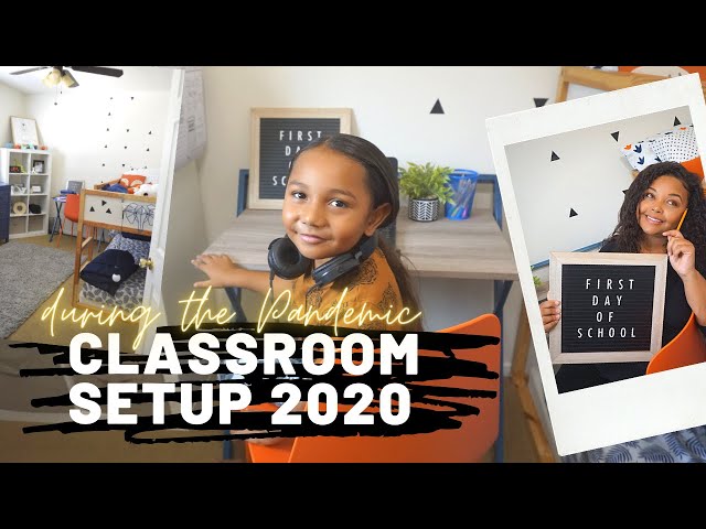 Virtual Learning Classroom Setup at Home during a Pandemic!! l HOMESCHOOL  2020 