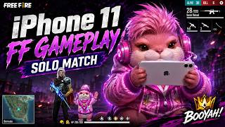 iPhone 11 FFf BR Rank Gameplay Solo Match