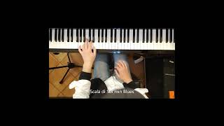 SCALA DI SOL MINORE BLUES tutorial SENZA SPARTITO #shorts #shortpianotutorial #faustopiano964