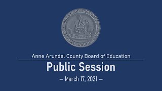 BOE 03-17-2021 Public Session