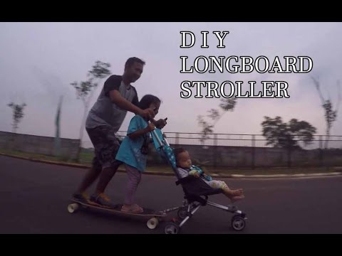 attach skateboard to stroller diy