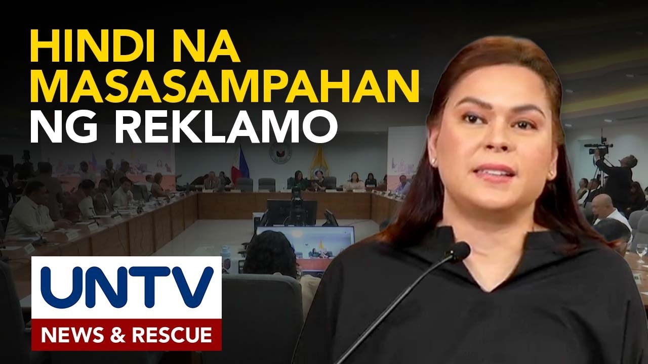 VP Sara, hindi na masasampahan ng bagong impeachment dahil sa pag-iral ng 1-year bar rule