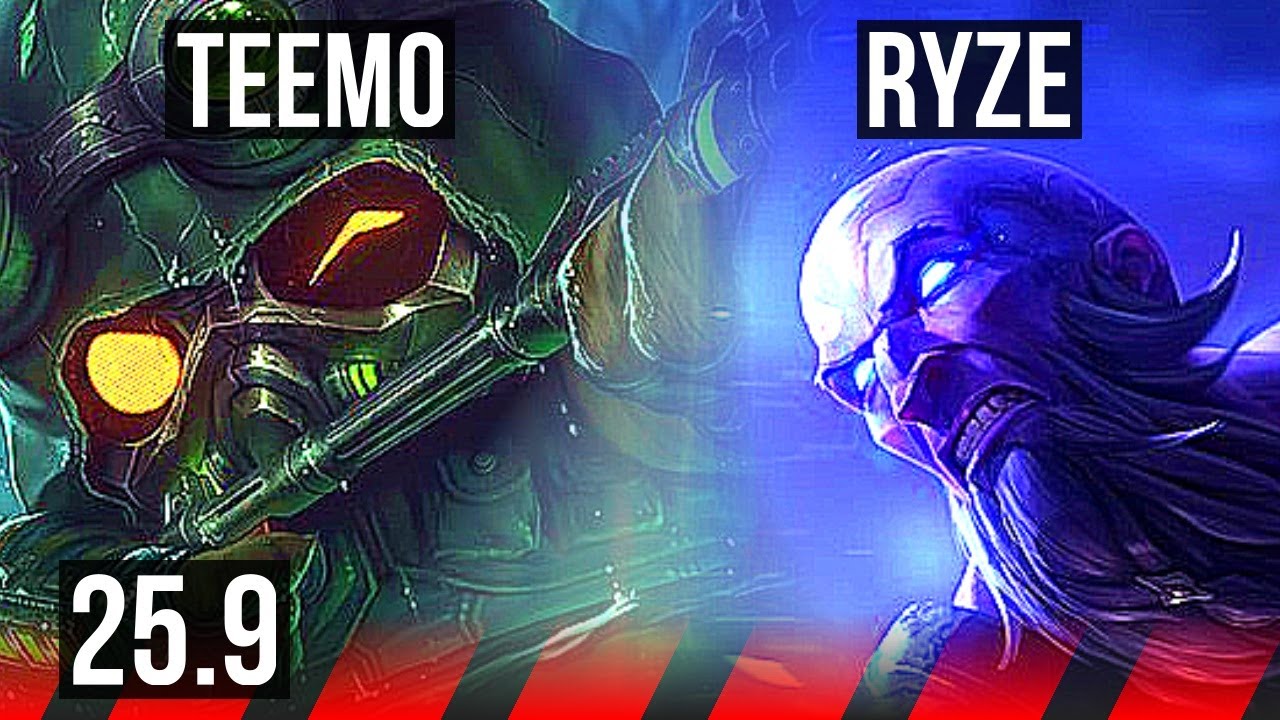 TEEMO vs RYZE (TOP) | 700+ games | EUW Diamond | 25.9