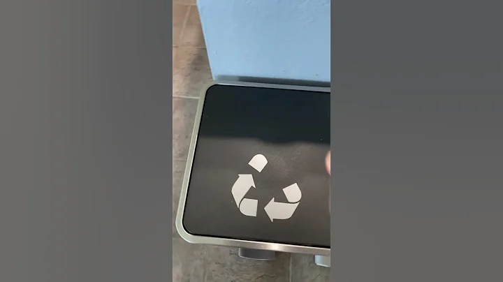 Arlopu 16 GallonStainless Steel Trash Can, 60L Dual Compartment, Metal Kitchen Step Recycle Bin.