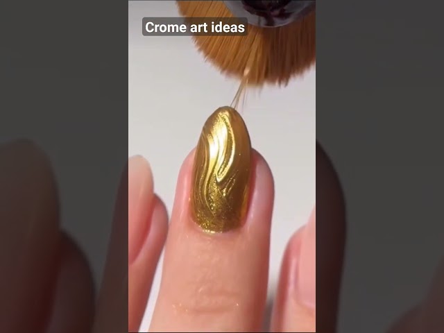 crome art ideas // how do crome art #design #crome #nailartideas #nailart class=