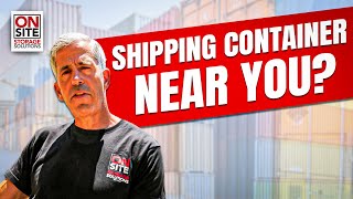 Find Shipping Containers Near You with On-Site Storage Solutions!