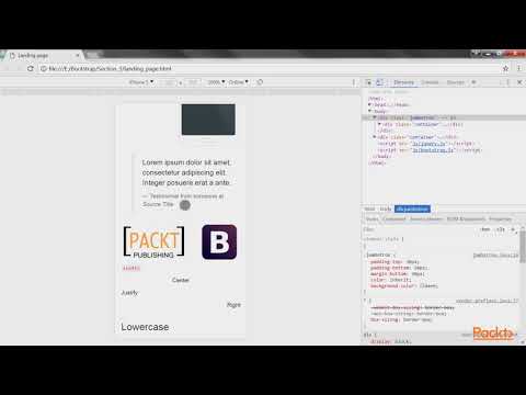 Getting Started with Bootstrap 4 for Web Development: The Course Overview | packtpub.com