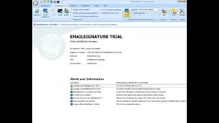 eMailSignature ‘classic’ software (2003 - 2013) -  Technical setup screenshot 2