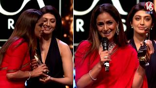 Actress Simran Received Best Actress Tamil Award For Tourist Family Inca Awards 2026 V6Ent
