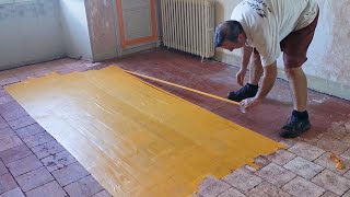 EP193 - Crazy or Inspired? Stripping the painted chateau floor with masking tape!!!