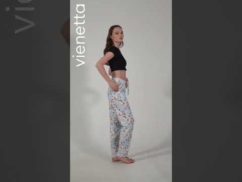Купить Домашние брюки женские VIENETTA 4091990710 в Украина в Lingerie.ua - Одяг для дому та відпочинку, Видео 1