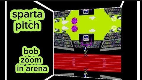 Sparta pitch bob zoom in arena with different colors and different video effects