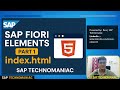 SAP Fiori Elements Part 5 | Prerequisites & Project Structure Explained (Index.html Deep Dive)