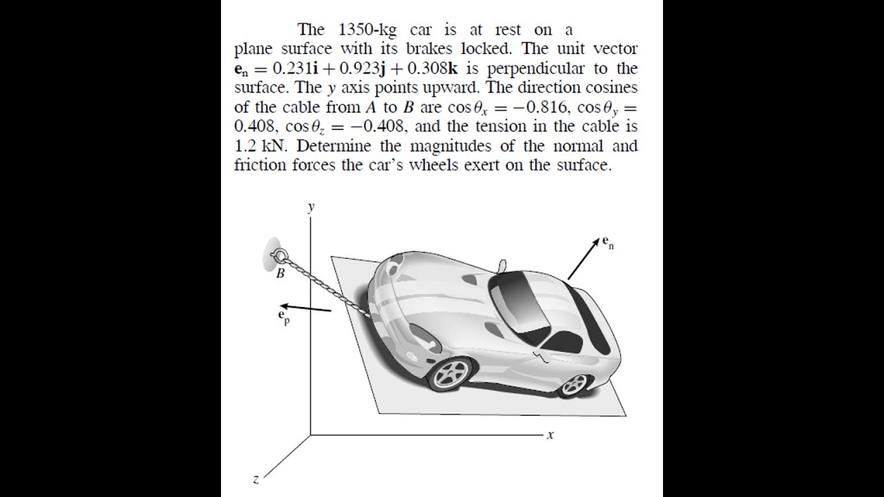 Statics Requested Problem 2 - YouTube