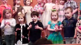 Twins Preschool Recital March 2012 - Opening Song