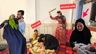 The husband attempt to remarry Zahra and the second wife opposition, nomadic life and building a hut