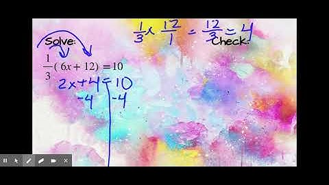 Two Step Equations  With Distribution and Denominators   Google Slides