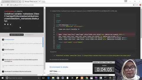 Syntax dan Hasil Edit, Update, dan Delete Form Laravel Menggunakan PHPStorm