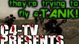 No, they're trying to fly that tank... [Arma2]