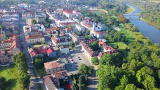 Nowy Sacz from above in 4k