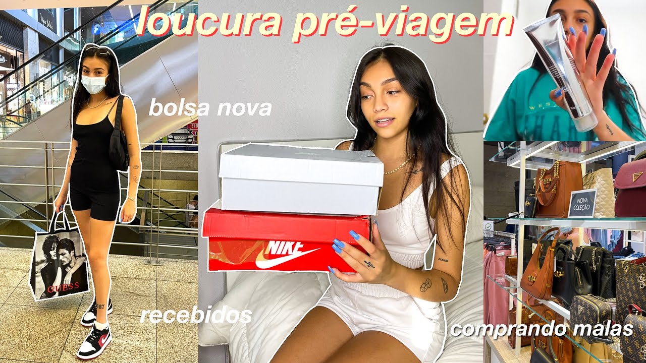 CORRERIA PRÉ VIAGEM || tênis novo, comprando malas & recebidos