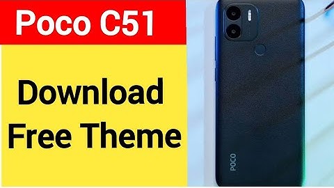 How to download free theme, Poco C51 me theme Kaise badle, theme change