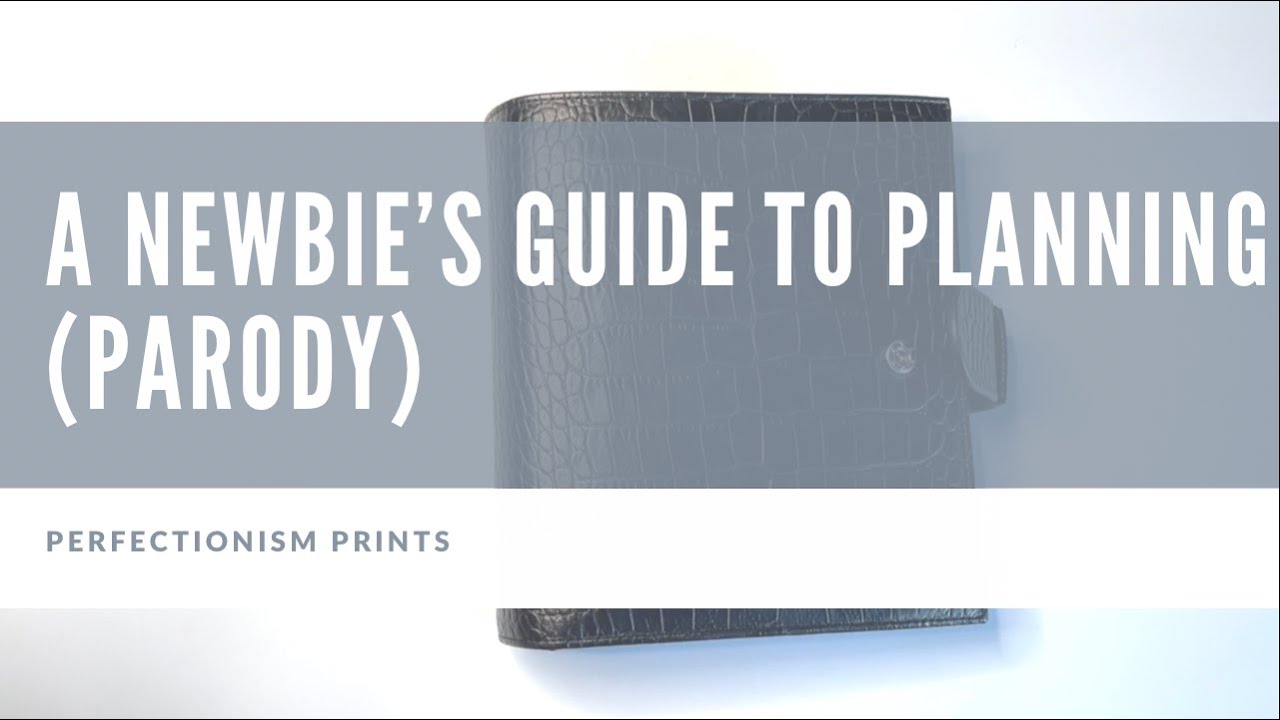 Planner Parody 2: A Newbie's Guide to Planning // How To Plan // PerfectionismPrints