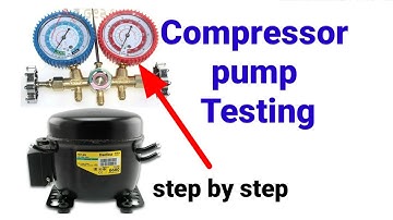 compressor pump test|pump testing of compressor|refrigerator k compressor Ka pump kaisay check karen