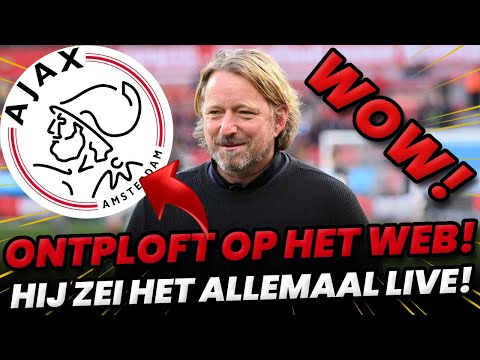 💥🚨 BOMB! MIJN GOD, DAT HAD IK ME NIET VOORGESTELD! LAATSTE AJAX NIEUWS VANDAAG