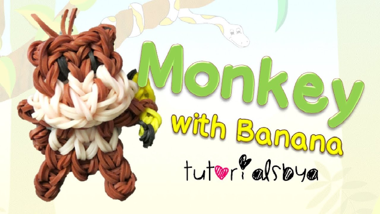 {Bobblehead} Monkey with Banana Animal Charm / Mini Figurine Tutorial | How To