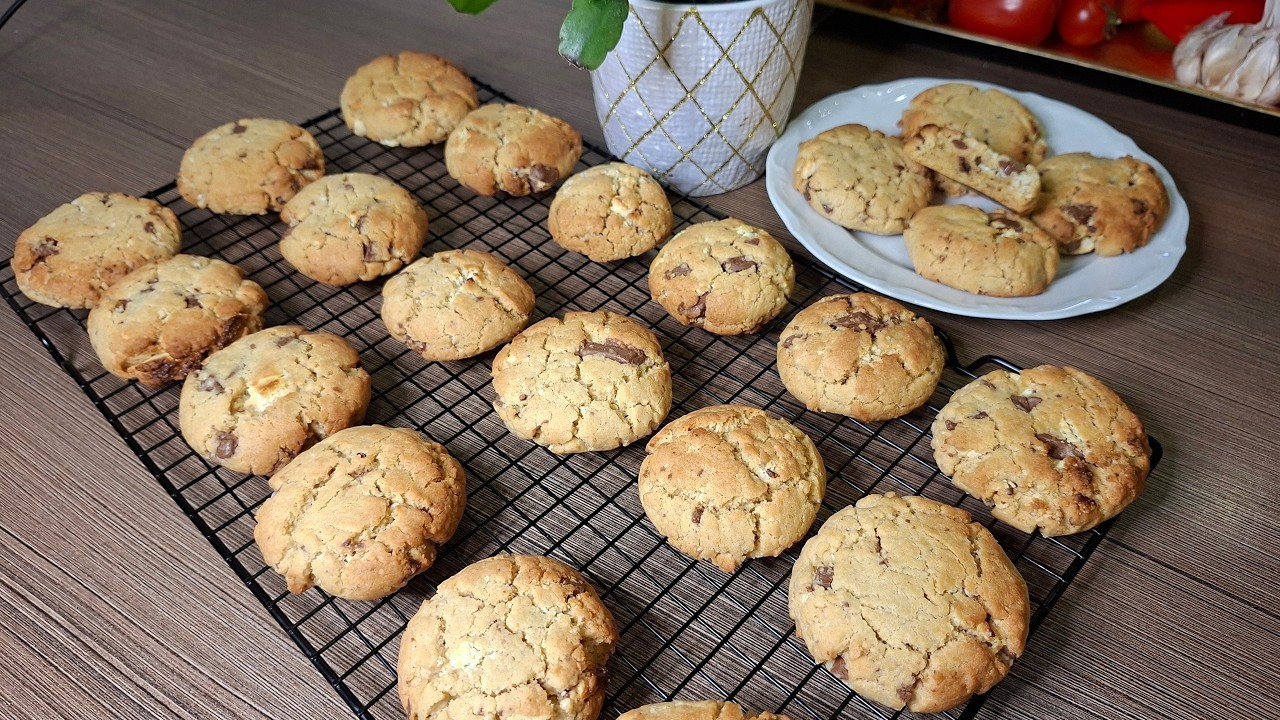 Ciasteczka PIEGUSKI– to najlepsze kruche Ciastka z kawałkami czekolady 👌😊