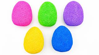 Learn Colors & ABC Letters by Opening Surprise Foam Eggs | Preschool Learning Video