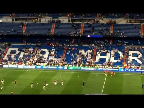 Schalke fans in Madrid an hour before kickoff