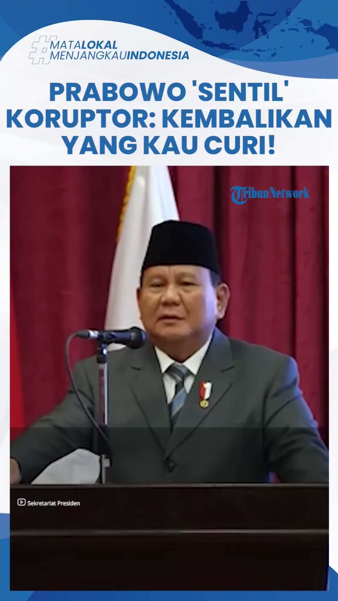 Presiden Prabowo 'Sentil' Koruptor di Indonesia, Akan Beri Ampun Asal Kembalikan Curian ke Negara