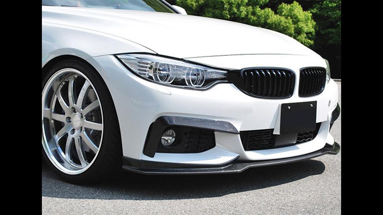 Carbon Fiber Front Lip Spoiler For 2014-2020 16 BMW F32 F33 F36 4 Series M Sport