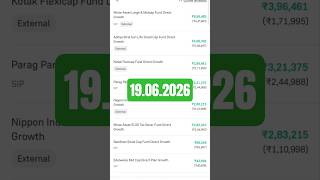 mutual fund portfolio update 19.06.2026 #groww #sip #investing #update