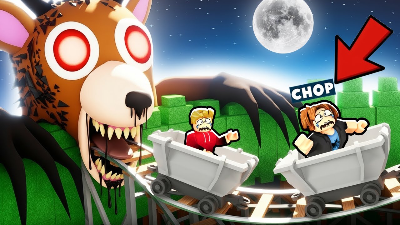 ROBLOX CHOP AND FROSTY ESCAPE 99 NIGHTS IN FOREST RAINDEER CART RIDE