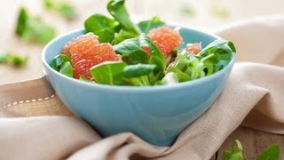 Постный салат из рукколы и грейпфрута Постный салат из рукколы и грейпфрута