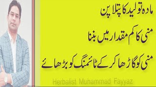 Manni Ka Patla Pan, Mada Toleed Ko Garha Kernay Ka Tarika In Urdu By Herbalist Fiaz