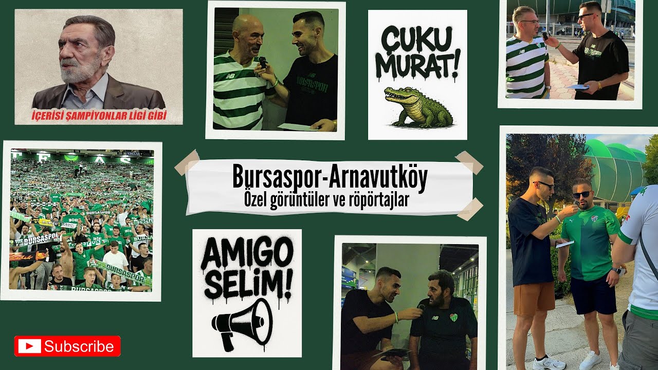 İÇERİSİ ŞAMPİYONLAR LİGİ GİBİ! ( Bursaspor-Arnavutköy maçı taraftar röportajları ve görüntüleri )